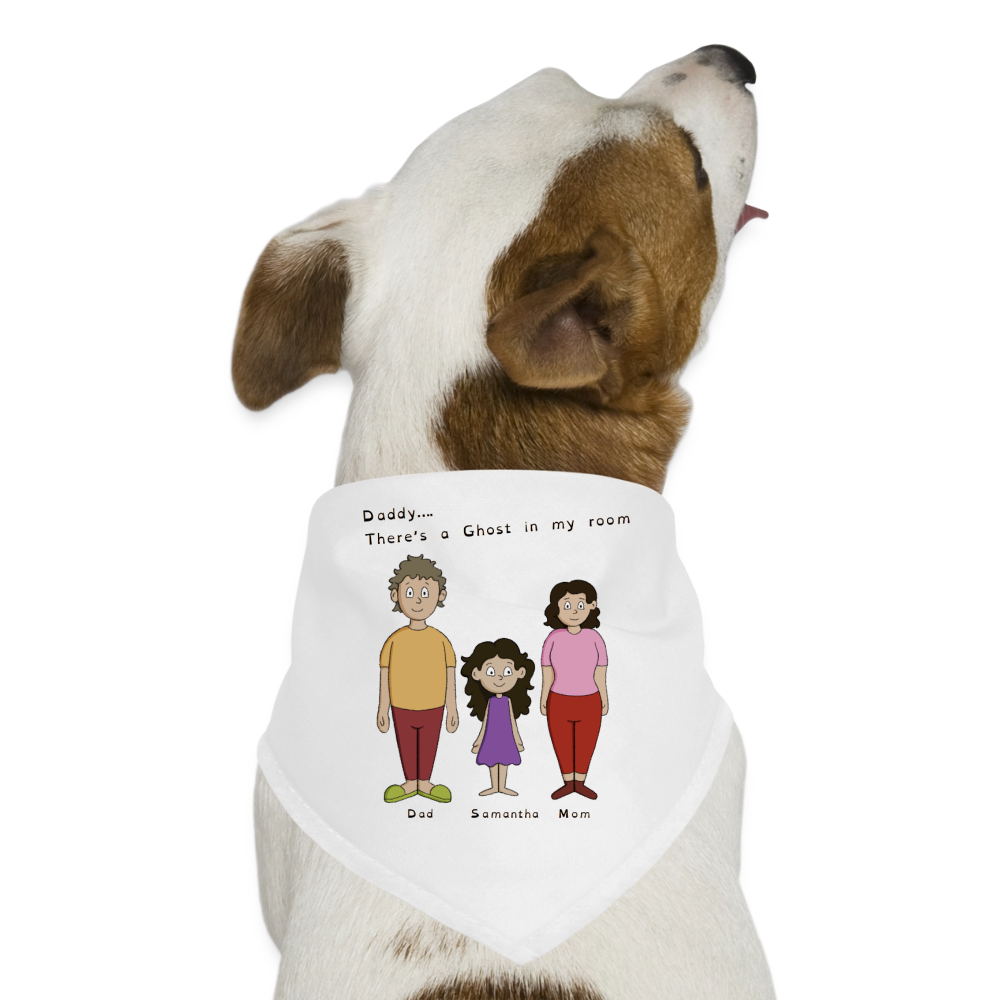 Dog Bandana - white