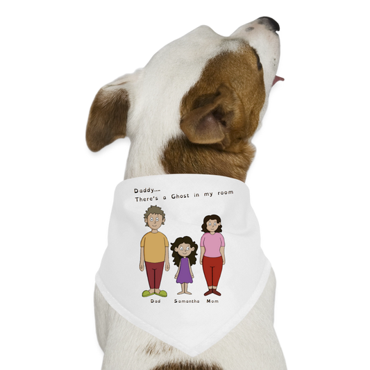 Dog Bandana - white